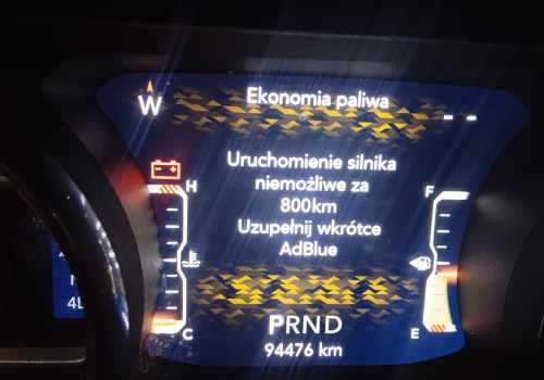 naprawa adblue jeep wrangler